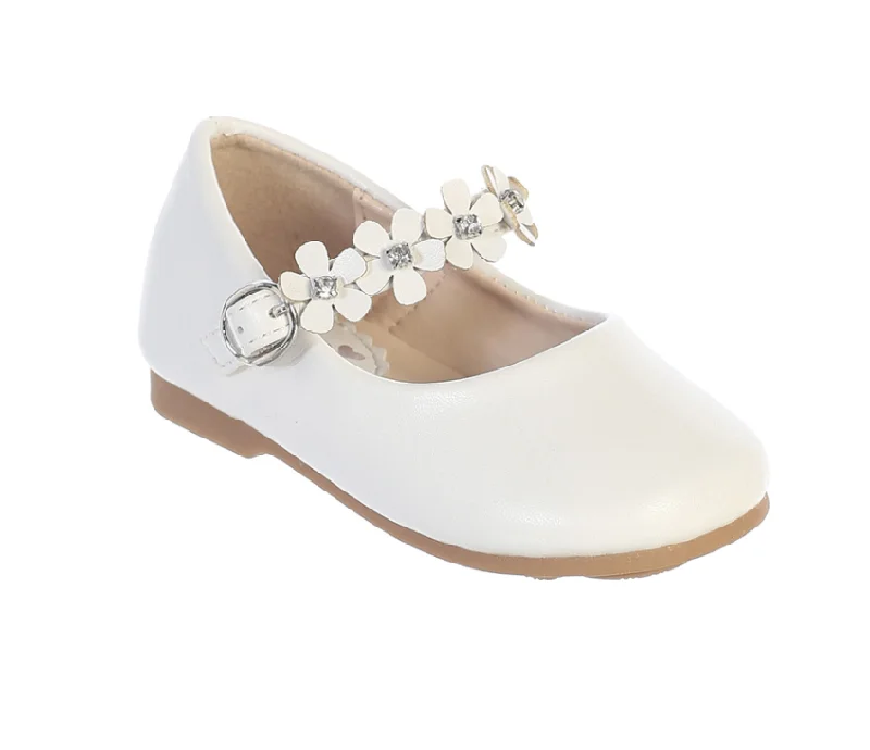 White Leatherette Shoe Artistic Men's Hand