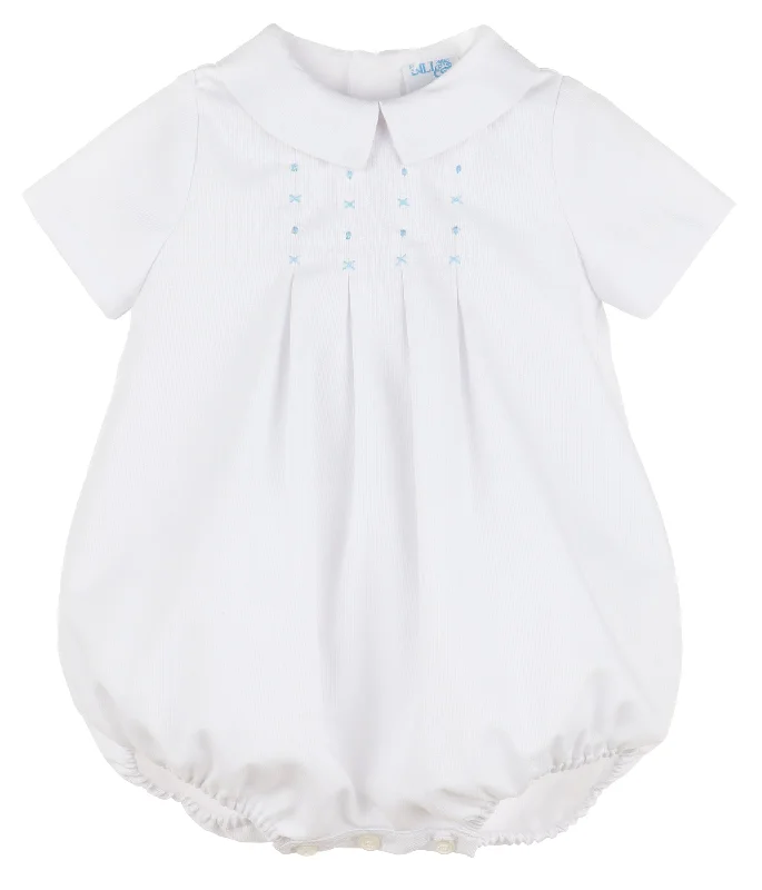 Boys White Bubble Romper Stylish Men's Neon