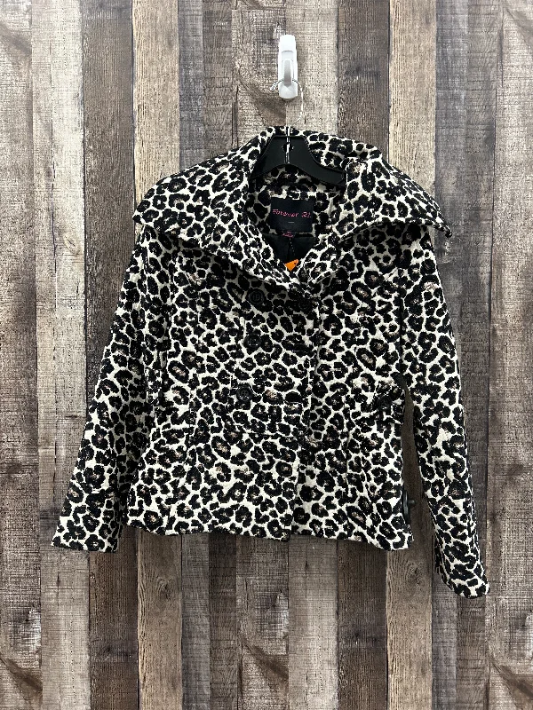 Animal Print Coat Peacoat Forever 21, Size M Vacation