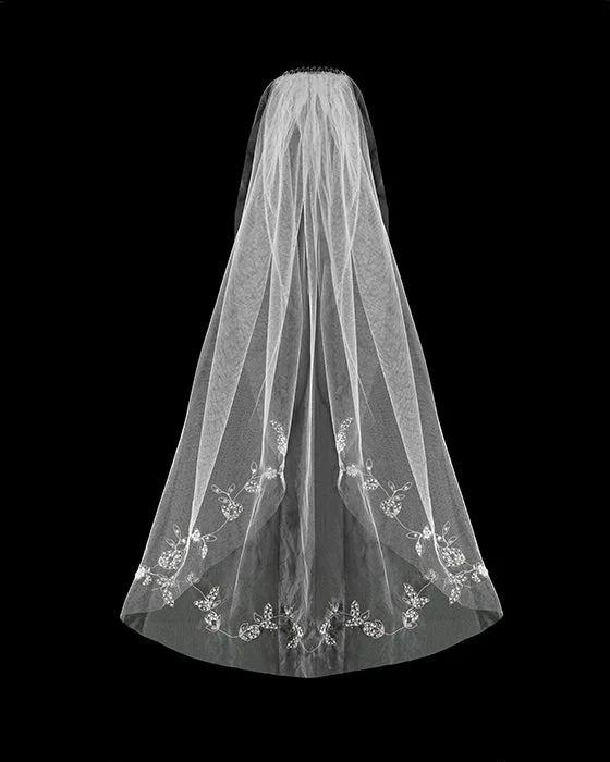 Embroidered Floral Veil Relaxed Men's Beach