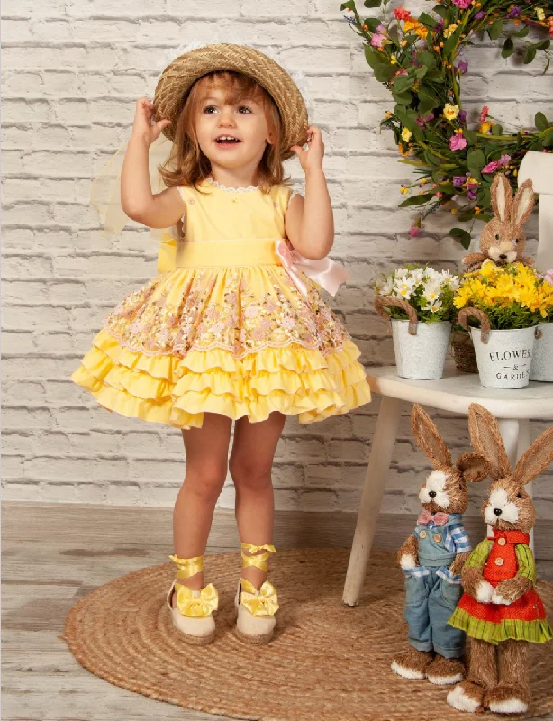 Sonata Yellow Floral Dress Bold Men's Statement