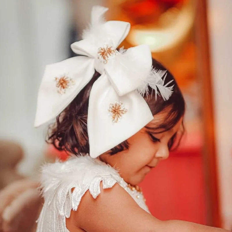Angelina Hair Bow Monochromatic Office Style