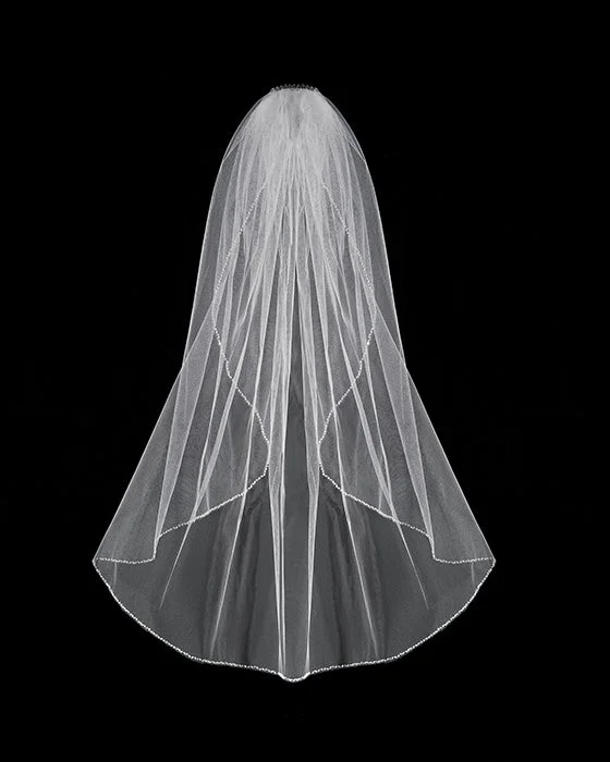 Opalescent Beaded Veil Refined Men's Velvet