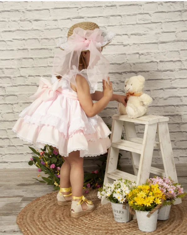 Sonata Straw Hat with Pink Ribbon Edgy Men's Punk