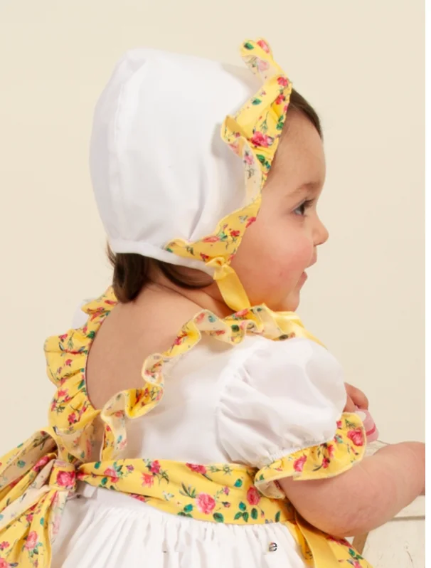 Sonata White and Floral Bonnet Stylish Men's Tropical 