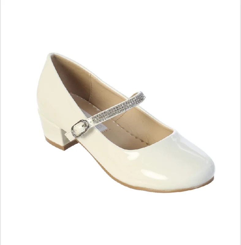 Ivory Patent Leather Heel Bold Men's Animal