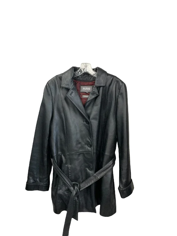 Coat Leather By Wilsons Leather In Black, Size: Xl British Gentleman Style